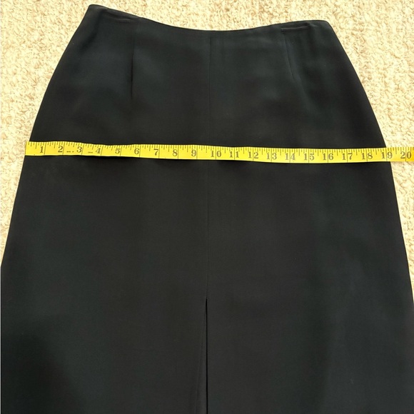 Banana Republic Black Midi Maxi Silk Skirt with Front Slit - Picture 11 of 12